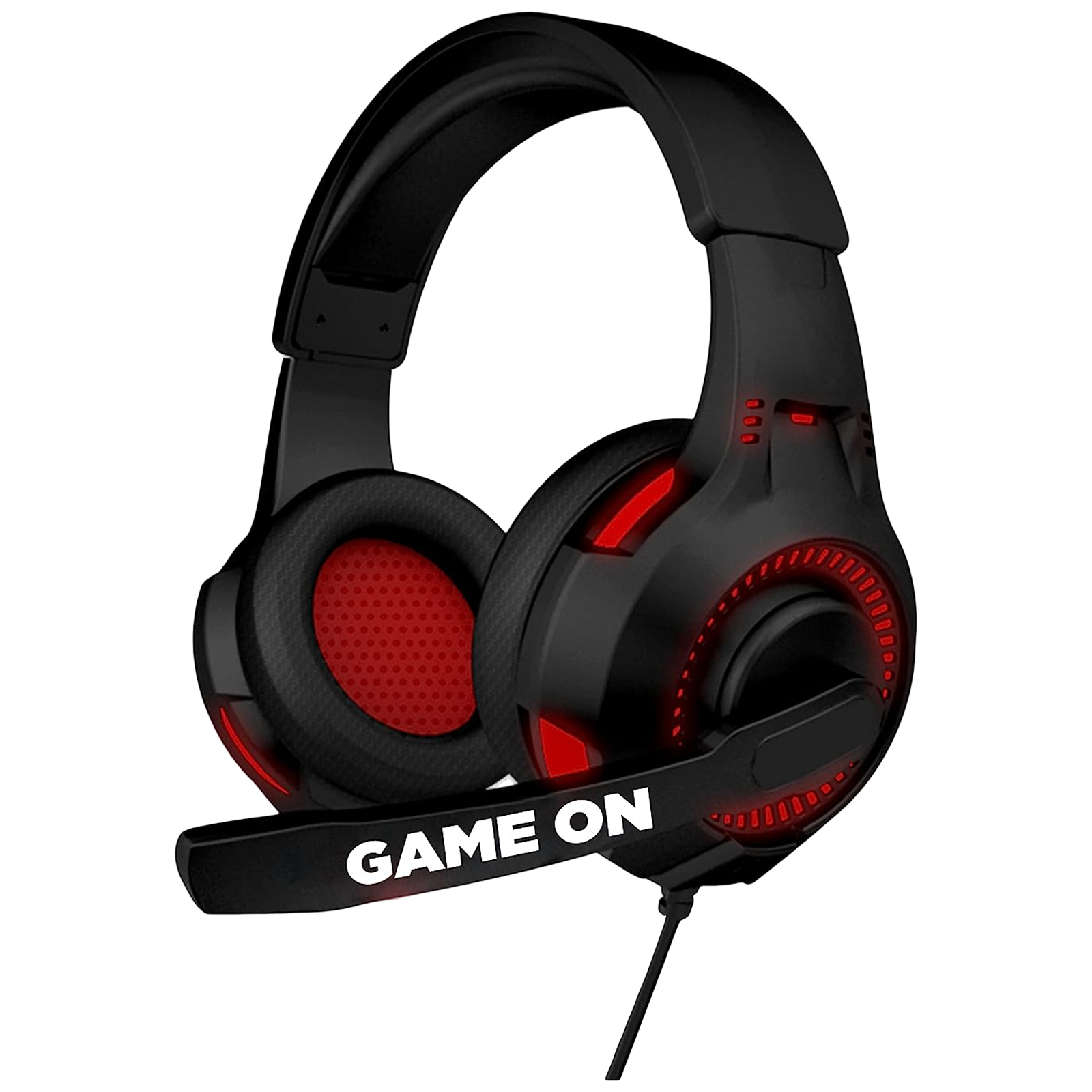 Nu Republic Dread EVO Wired Gaming Headset with Mic 50mm Dynamic Drivers On Ear Red